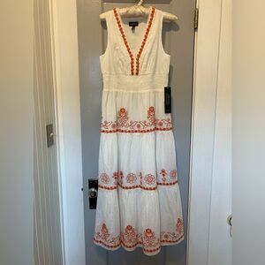Adrianna Papell Embroidered Dress